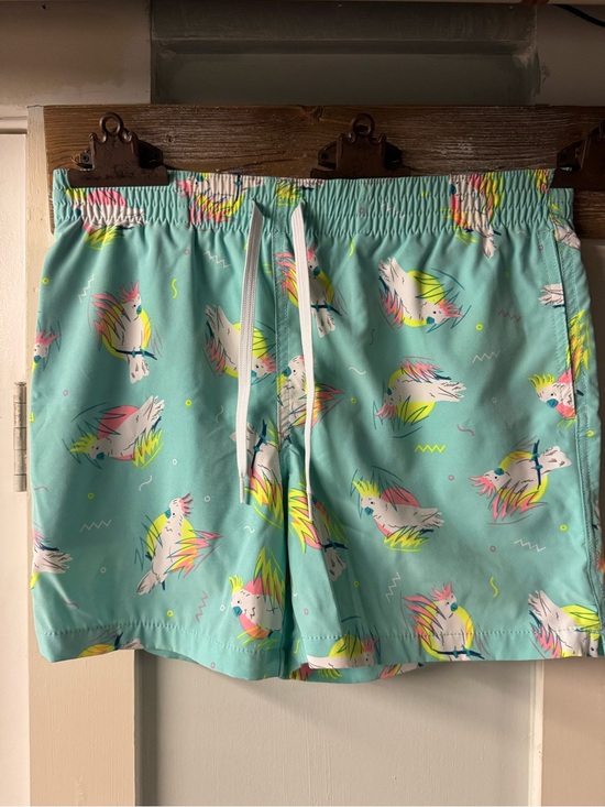 chubbies Other - Men's chubbies Aqua Parrot and blue and red lobster Print 2pack Swim Trunks -